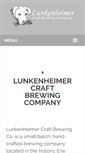 Mobile Screenshot of lunkenheimercraftbrewing.com